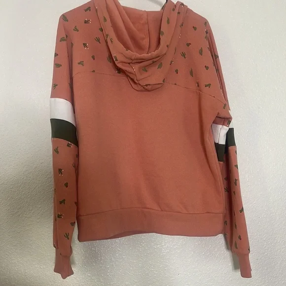 No Boundaries Cactus Flower Hoodie - Picture 2 of 4